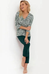 Cana soft-airy fabric pants and blouse womens pajama  Adomoo